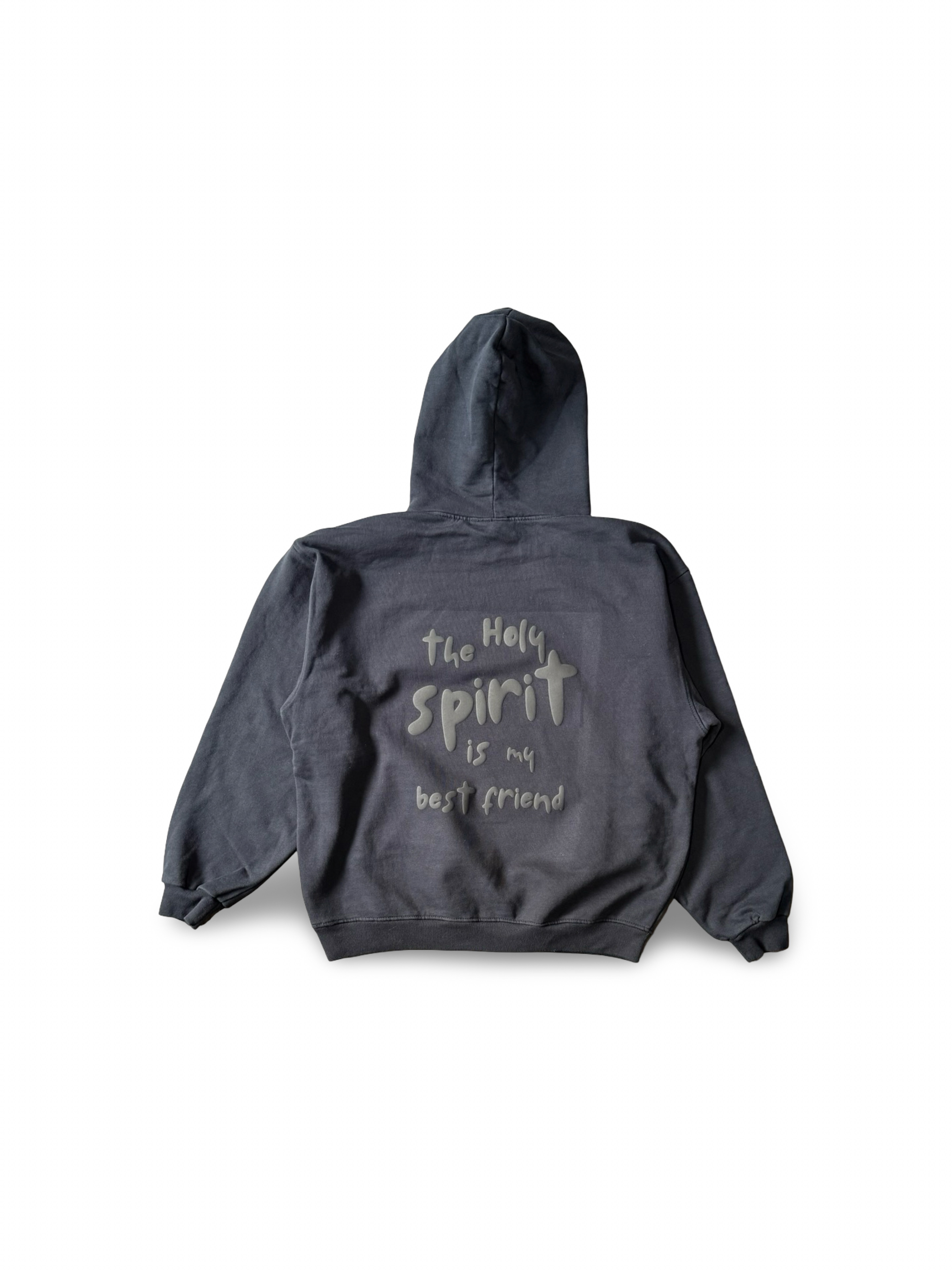 Jet Black "The Holy Spirit is my best friend" Heavy Hoodie 15oz