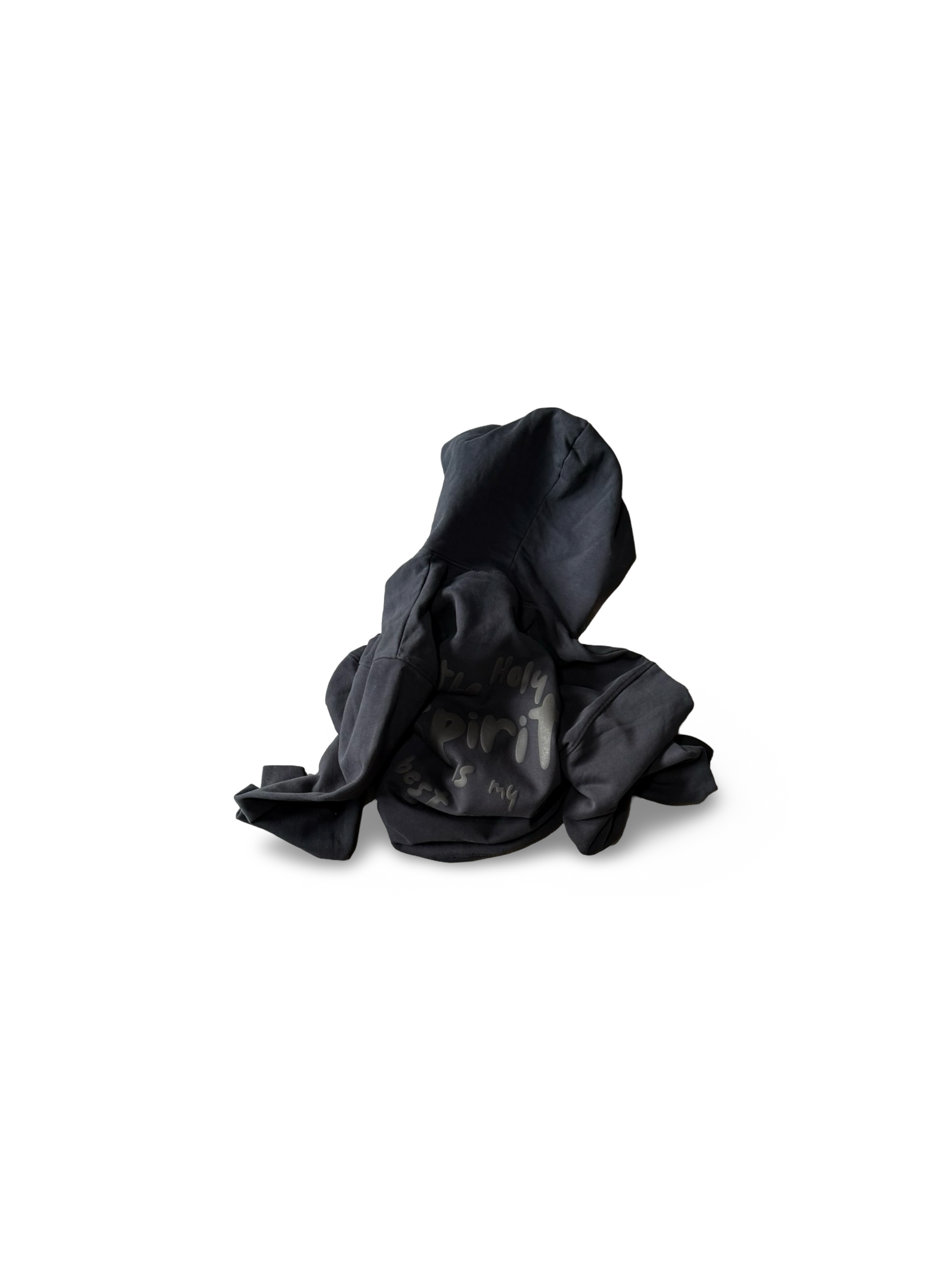 Jet Black "The Holy Spirit is my best friend" Heavy Hoodie 15oz