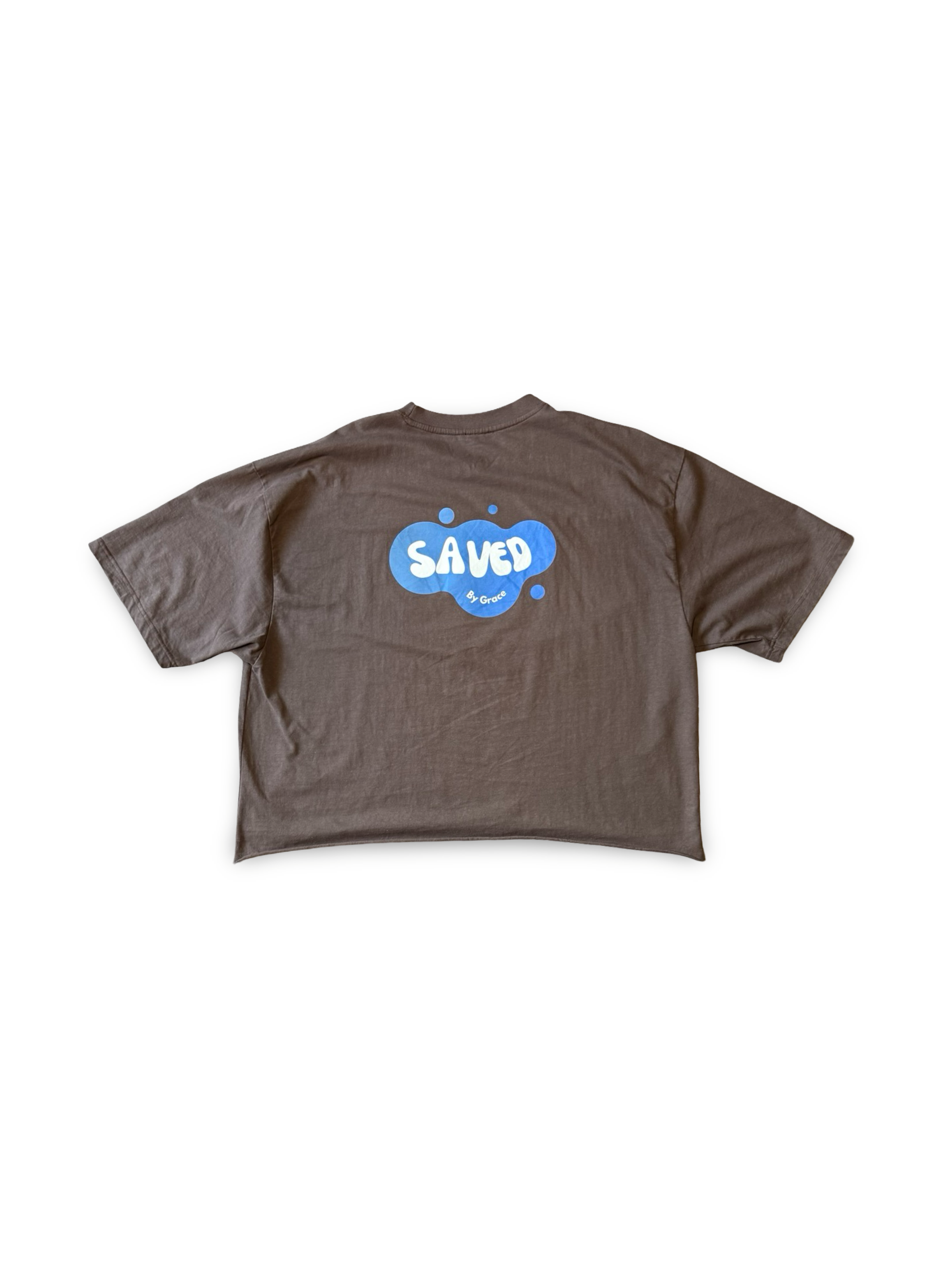 Brown "I <3 Jesus" Heavyweight Boxy Oversized T-Shirt