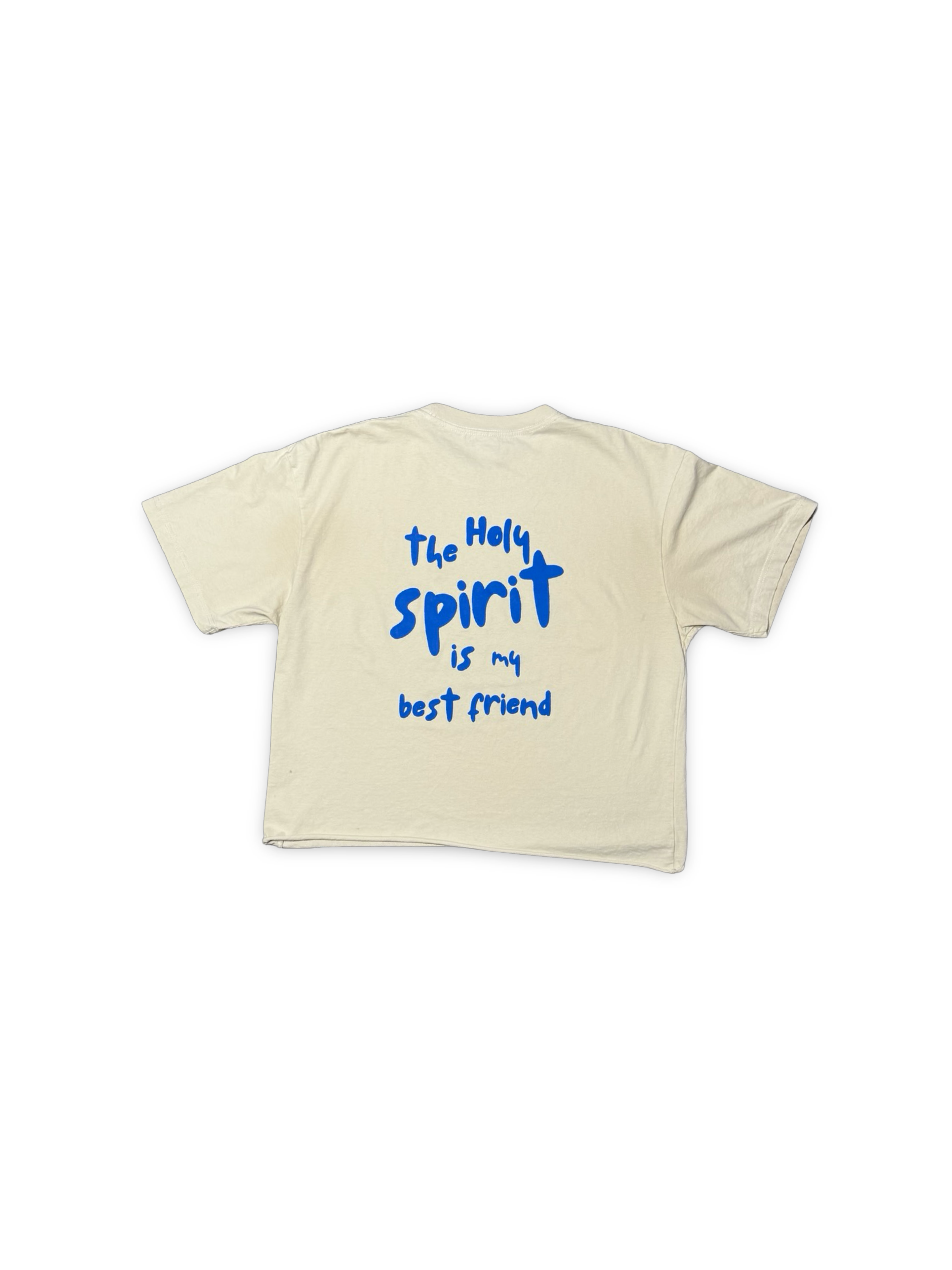 White Cap Off-White "The Holy Spirit is my best friend" Short Sleeve T-Shirt