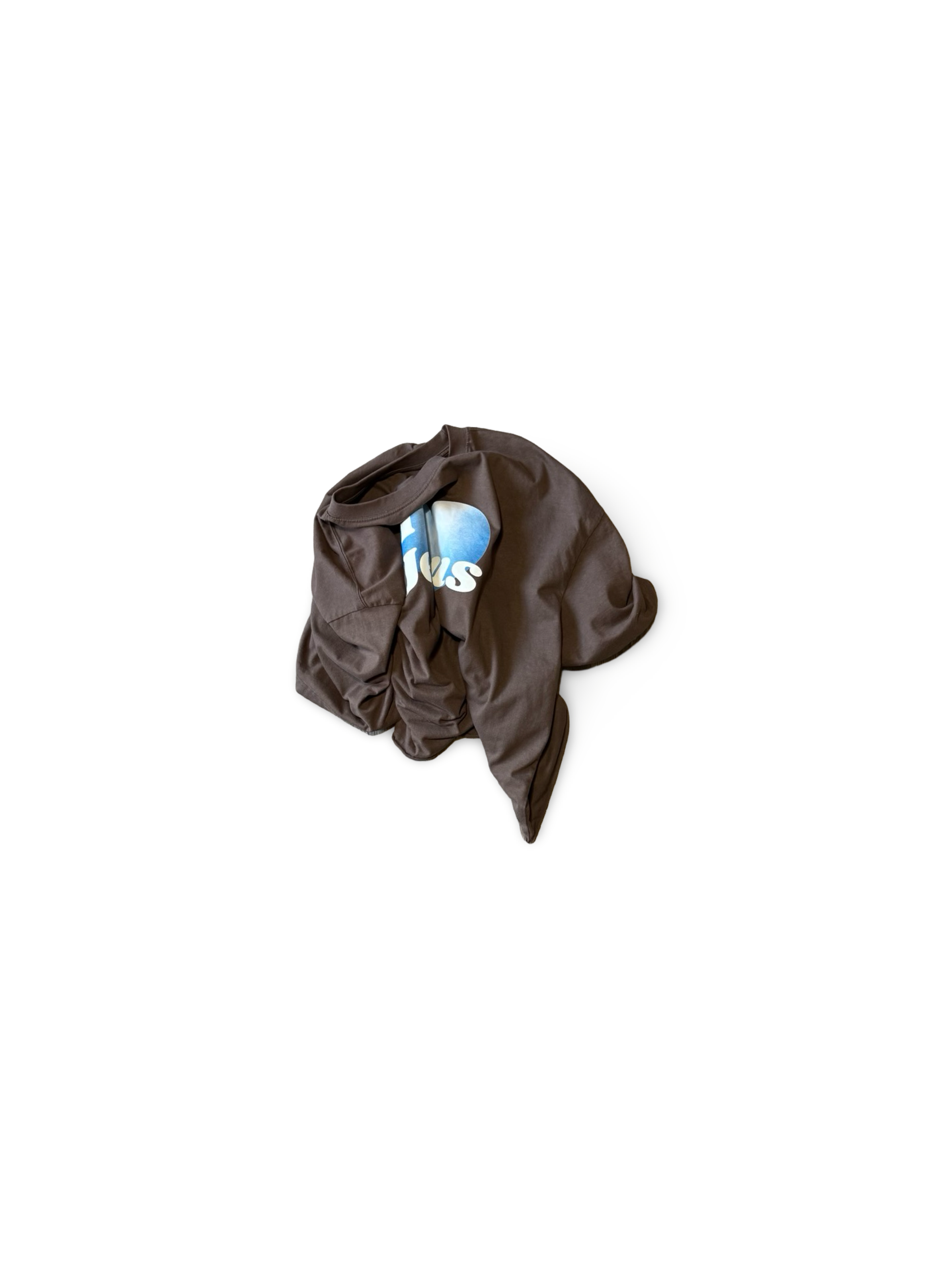 Brown "I <3 Jesus" Heavyweight Boxy Oversized T-Shirt